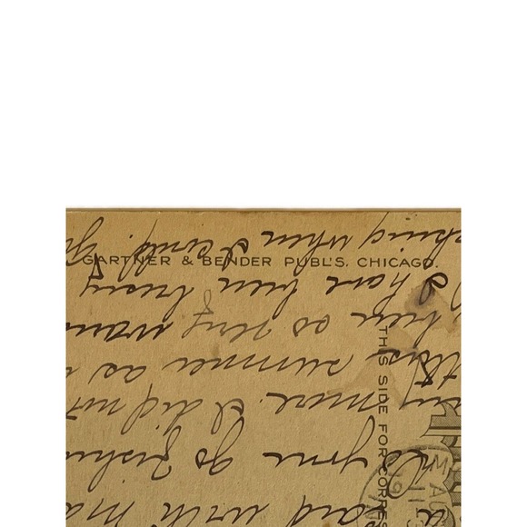 Antique 1916 Ephemera Gartner & Bender Postcard Humorous “Kewpie” Baby Raven SEE - Picture 5 of 5